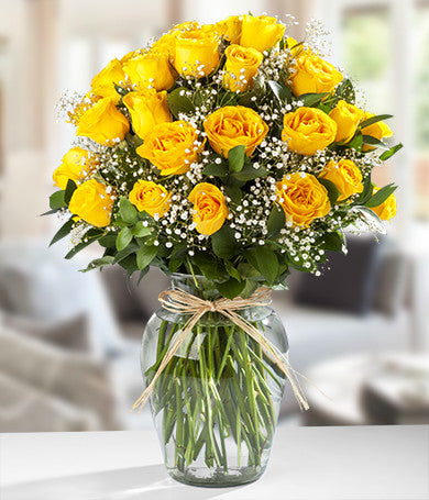 Three Dozen Ecuadorian Yellow Roses